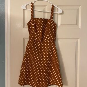 Brown Polka Dot Dress